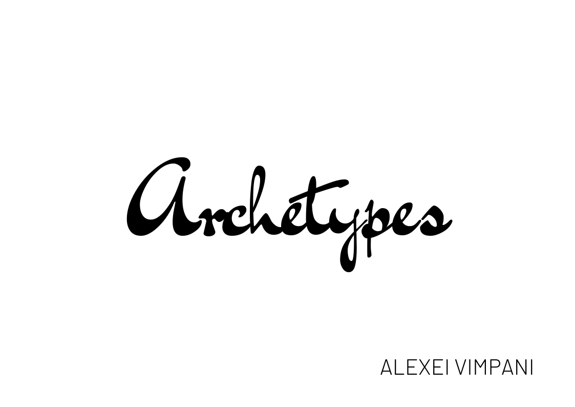"Archetypes" in brush stroke script, black on a white background.
